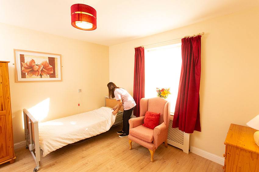 Residents bedroom Cavendish Care Home